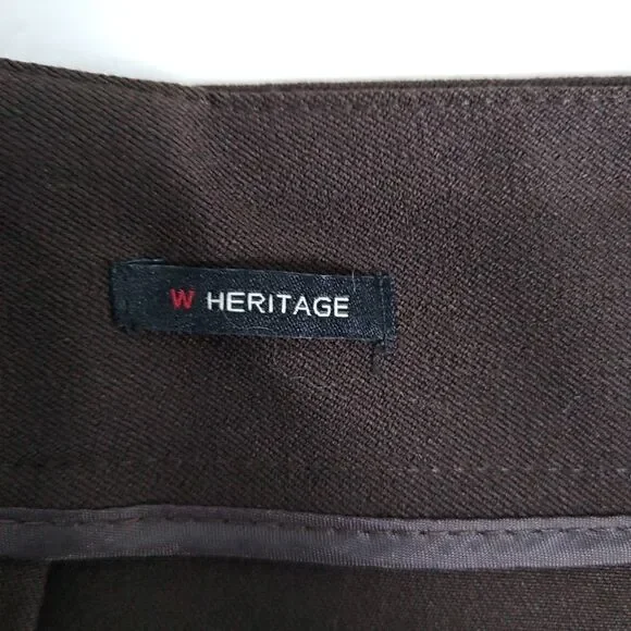 TALBOTS NWT Heritage Womens Slacks Chocolate Brown Side Zip Sz 16 Career Preppy - Picture 5 of 8